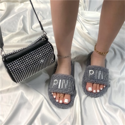 Babouches sandales en laine, grande taille, tongs