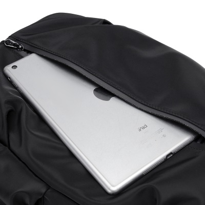 Sac à dos pour homme Interface USB externe Fixation arrière avec film de cuir