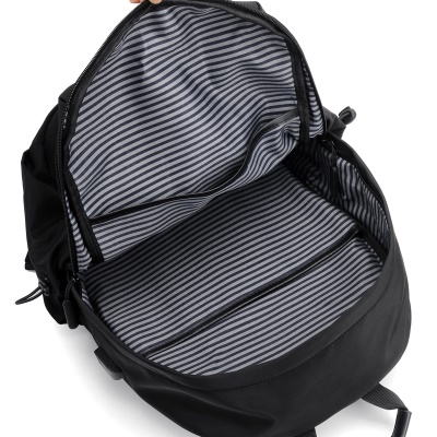 Sac à dos pour homme Interface USB externe Fixation arrière avec film de cuir
