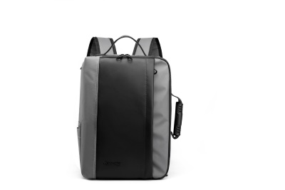 Sac à dos pour hommes en nylon imperméable + tissu PU grande capacité