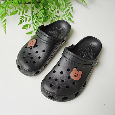 Babouches sandales pour hommes bande dessinée ours perforé PVC