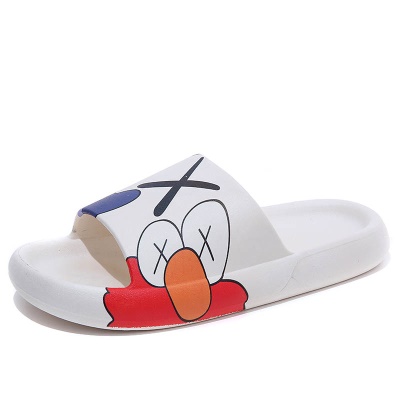 Babouches homme/femme avec semelle épaisse augmentée graffiti PVC