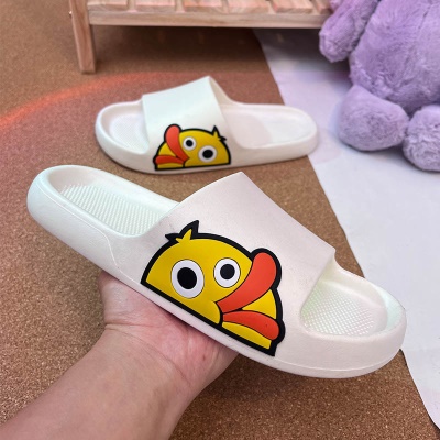 Babouches pour les garçons canard de dessin animé PVC doux et respirant