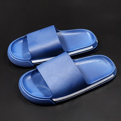 Babouches sandales pour hommes avec un mot à fond plat résistant à l'abrasion