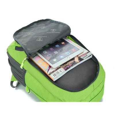 Sac à dos pour homme pliable en nylon imperméable anti-déchirure