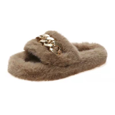 Babouches sandales en laine d'automne et d'hiver