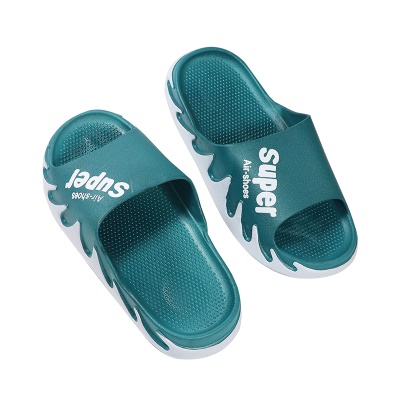 Babouches pour hommes Flamme motif doux semelle antidérapante PVC