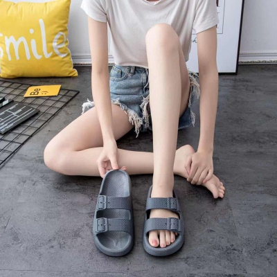Babouches en PVC avec fond épais double boucle pour hommes/femmes