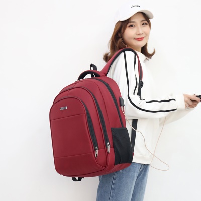 Sac à dos pour homme avec interface USB externe respirant, dissipant la chaleur et anti-éclaboussures