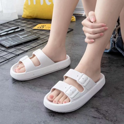 Babouches en PVC avec fond épais double boucle pour hommes/femmes