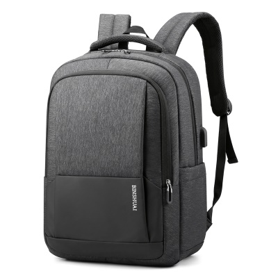 Sac à bandoulière USB trou de charge respirant maille coton tissu nylon pour les hommes