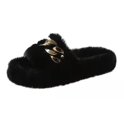 Babouches sandales en laine d'automne et d'hiver