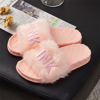 Babouches sandales en peluche PVC semelle PINK icône pour les garçons