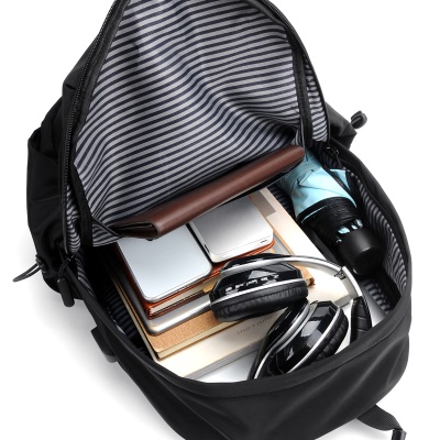 Sac à dos pour homme Interface USB externe Fixation arrière avec film de cuir