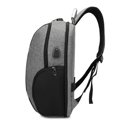 Sac à dos pour homme poignée en aluminium interface externe USB tissu polyester