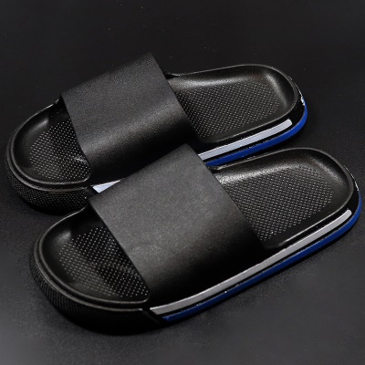 Babouches sandales pour hommes avec un mot à fond plat résistant à l'abrasion