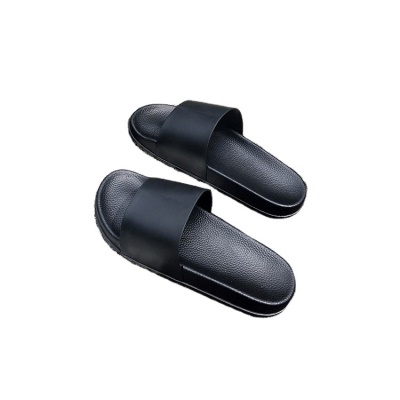 Babouches sandales homme noir PVC antidérapant et résistant à l'usure