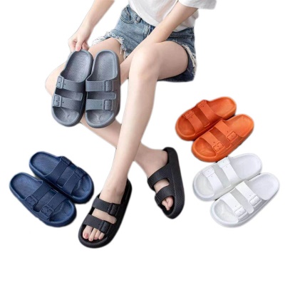 Babouches en PVC avec fond épais double boucle pour hommes/femmes