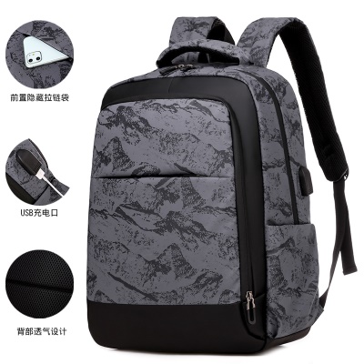 Sac à bandoulière camouflage externe USB grande capacité pour les hommes