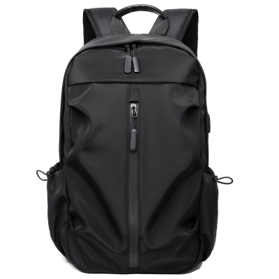 Sac à dos pour homme Interface USB externe Fixation arrière avec film de cuir