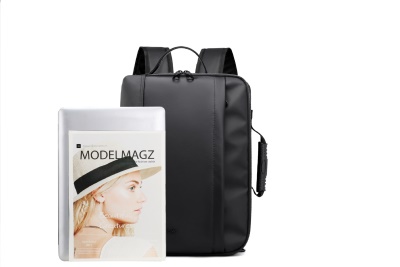 Sac à dos pour hommes en nylon imperméable + tissu PU grande capacité