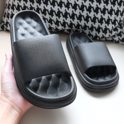 Babouches pour hommes Ling-carreaux fond épais anti-dérapant PVC