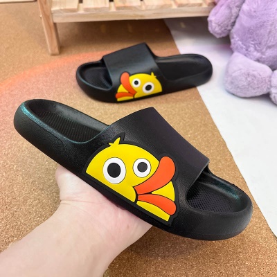 Babouches pour les garçons canard de dessin animé PVC doux et respirant