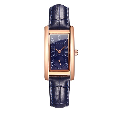 Montres pour femmes bracelet en cuir de vache avec chiffres romains