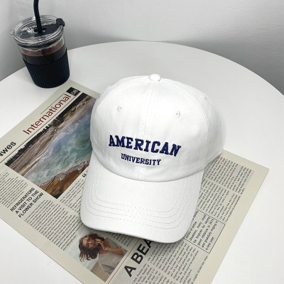 Casquette à visière lettre brodée protection solaire et protection solaire coton
