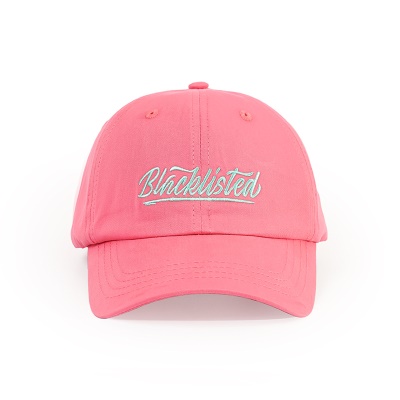 Chapeau à visière lettre broderie visage petit capot souple
