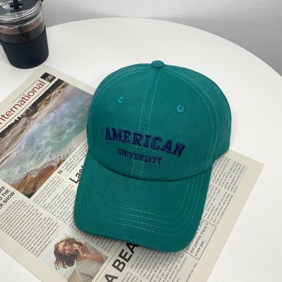 Casquette à visière lettre brodée protection solaire et protection solaire coton