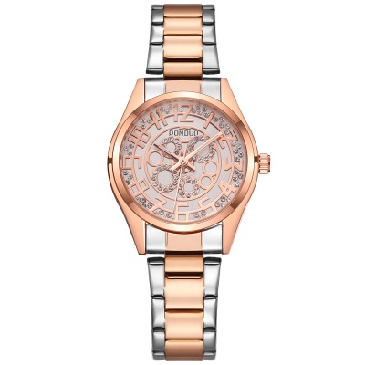 Montres dames avec disque en alliage de zinc mouvement à quartz
