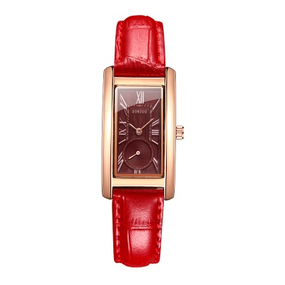 Montres pour femmes bracelet en cuir de vache avec chiffres romains
