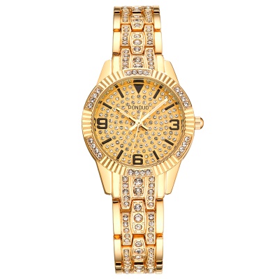 Montre pour femmes avec diamants Mouvement anglais en alliage de zinc