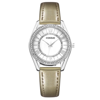 Montres dames aiguilles imperméables en alliage de zinc ceinture