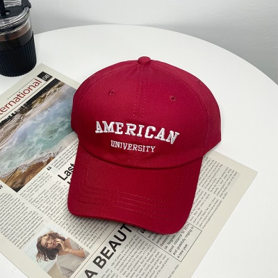 Casquette à visière lettre brodée protection solaire et protection solaire coton