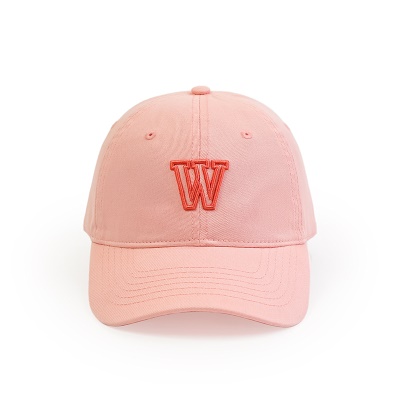 Casquette à visière W brodée en coton twill de protection solaire