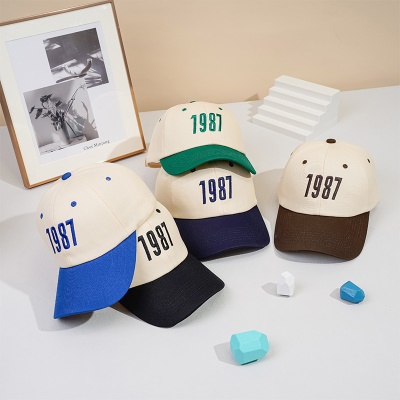 Casquette à visière avec capote souple en coton réglable