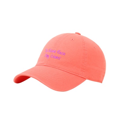 Casquette à visière en coton lavé avec protection solaire et protection solaire en sergé