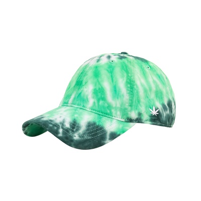 Casquette à visière teinte en tie-dye pour femme