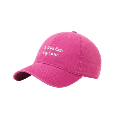 Casquette à visière en coton lavé avec protection solaire et protection solaire en sergé