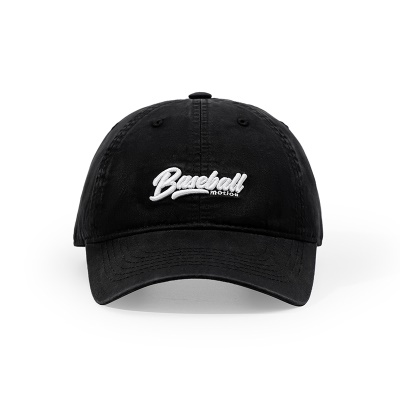 Casquette à visière souple Lettres brodées tour de chapeau réglable