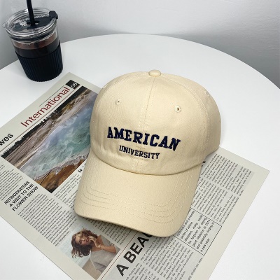 Casquette à visière lettre brodée protection solaire et protection solaire coton
