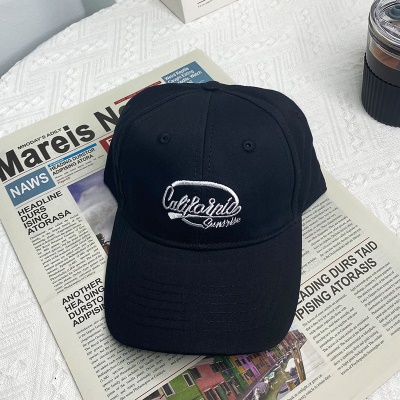 Casquette à visière lettre brodée twill shadow