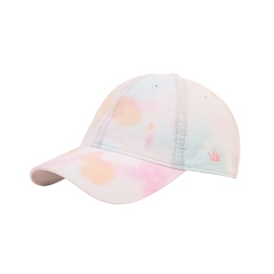 Casquette à visière teinte en tie-dye pour femme