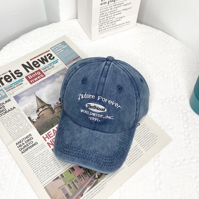 casquette de baseball en coton avec une vieille casquette à visière