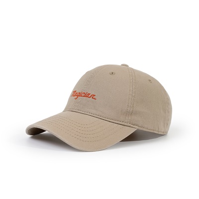 Casquette à visière lettre brodée en coton lavé réglable