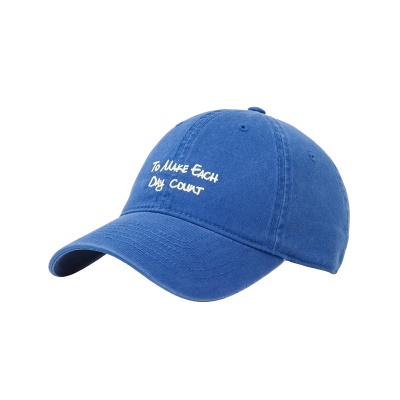 Casquette à visière en coton lavé avec protection solaire et protection solaire en sergé