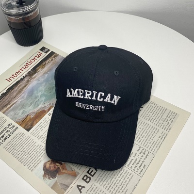 Casquette à visière lettre brodée protection solaire et protection solaire coton