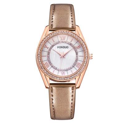 Montres dames aiguilles imperméables en alliage de zinc ceinture